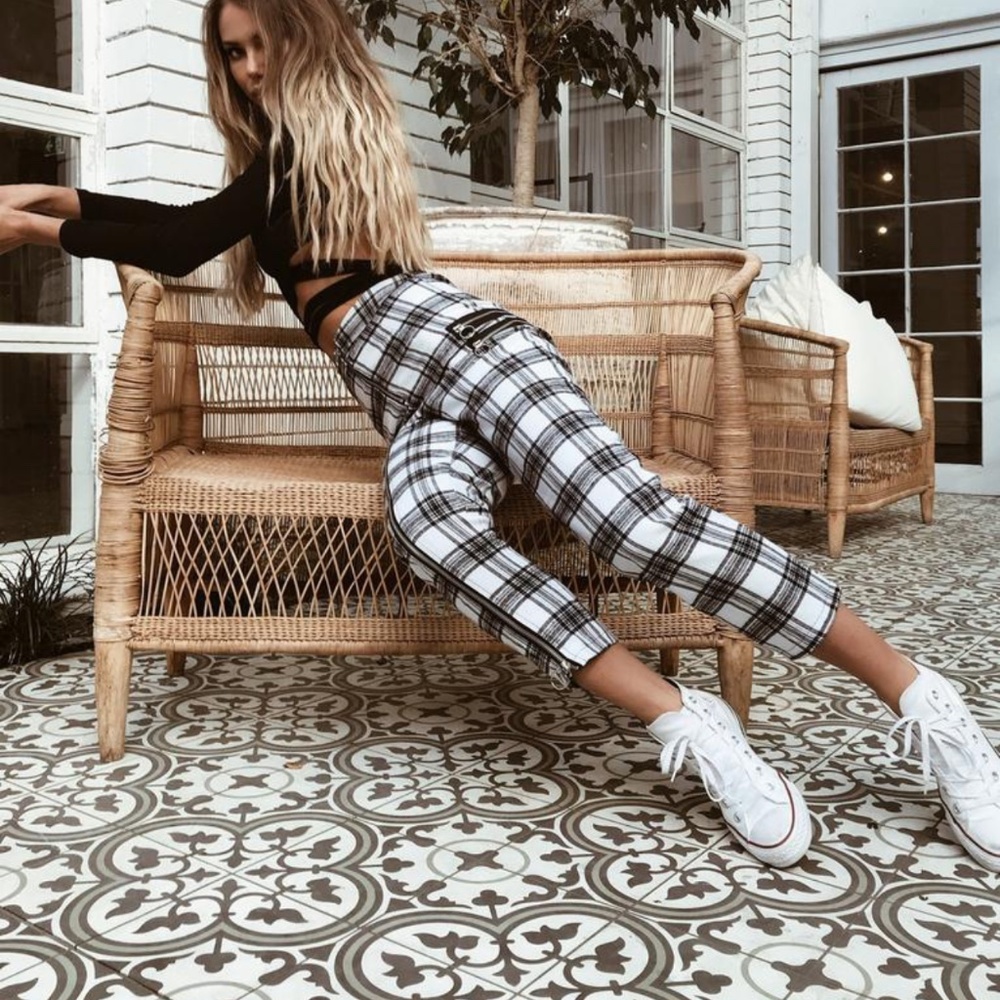 Tiger Mist Rock Girl Pant (Plaid Pant)